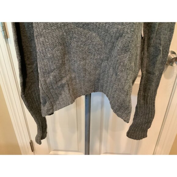 Moth Anthropologie Gray Wool Turtleneck Sweater, Size XXS - Picture 3 of 9